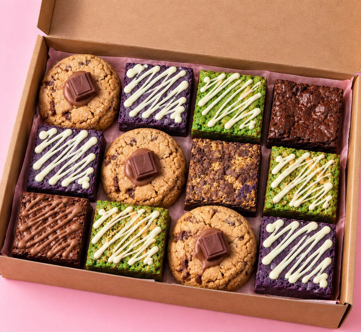 Mix & Match Brownies & Cookies - Box of 12